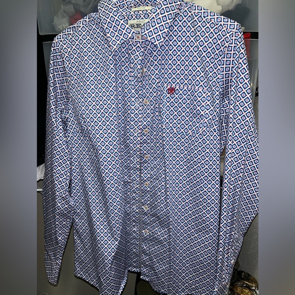 Ariat Tops - Red,white,Blue Ariat Button Down